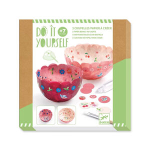 Do it yourself ciotole di carta rosse