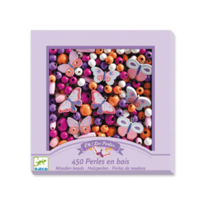 Perle farfalla in legno