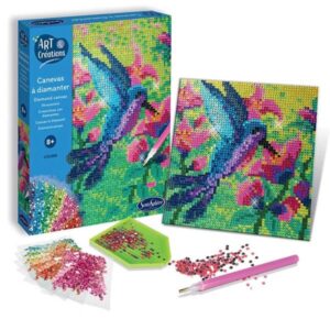 Tableau à diamanter colibrì