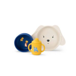 Set piatto bicchiere Puce Pilou