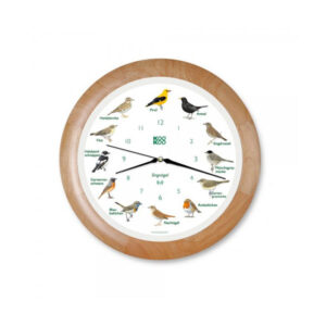 Orologio con uccelli legno