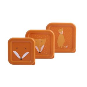 Set 3 scatole spuntino volpe