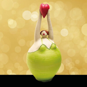 Signora di cuori verde