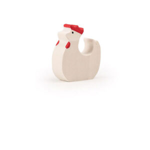 Gallina bianca in piedi