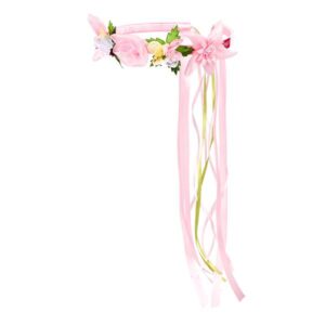 Cerchietto fiori rosa