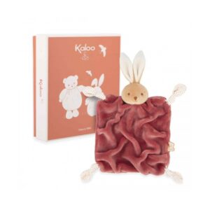 Doudou coniglio bordeaux
