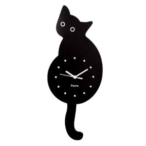 Orologio gatto nero
