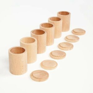 6 cup with lid naturale