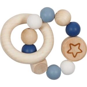 Sonaglio doppio anello blu