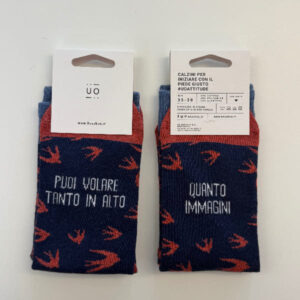 Calze "Puoi volare tanto in alto quanto immagini"