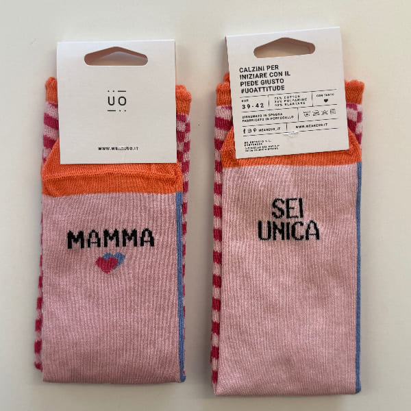 Calze "Mamma sei unica"