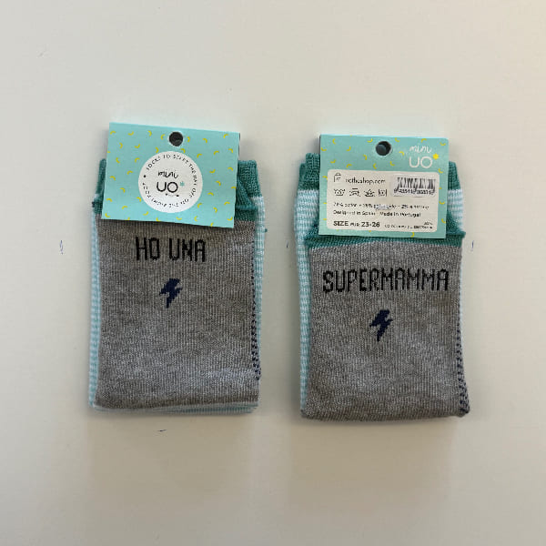 Calze mini "Ho una supermamma"