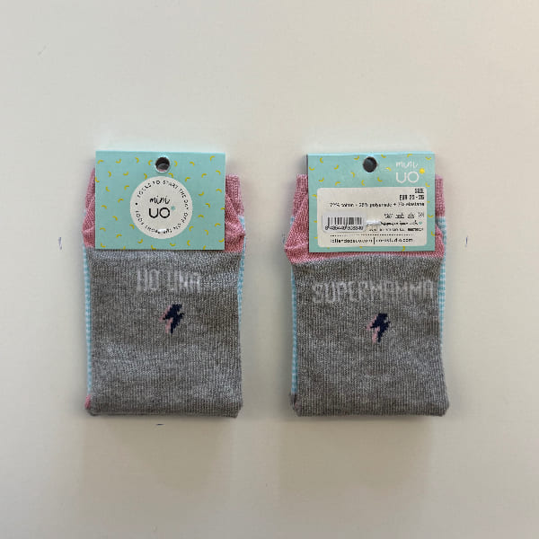Calze mini "Ho una supermamma" - immagine 2