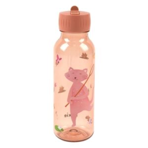 Borraccia plastica gatto giardino