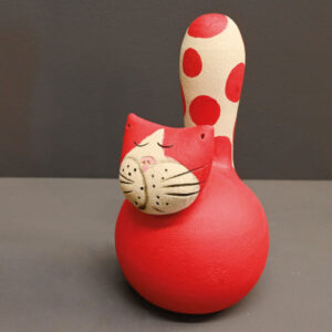 Gatto a pois rosso