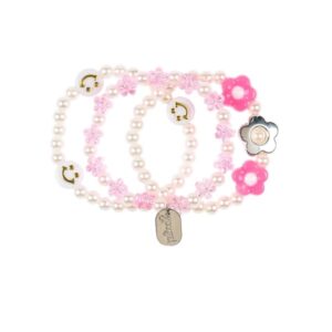 Set braccialetti rosa Stella