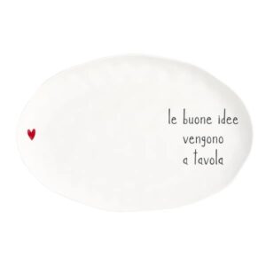Piatto ovale Le buone idee