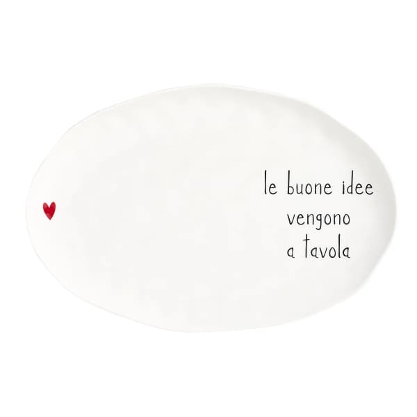 Piatto ovale Le buone idee