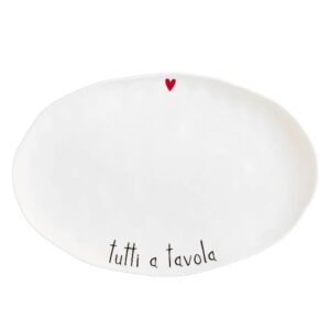 Piatto ovale Tutti a tavola