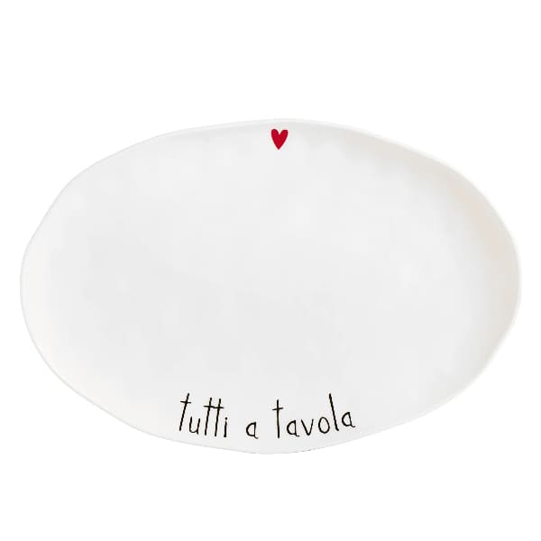Piatto ovale Tutti a tavola