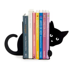 Fermalibri doppio gatto